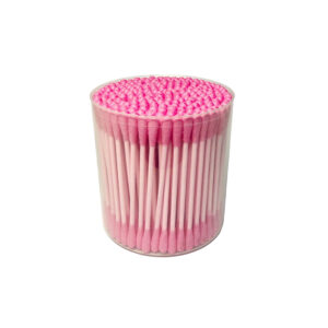 Pink cotton swab